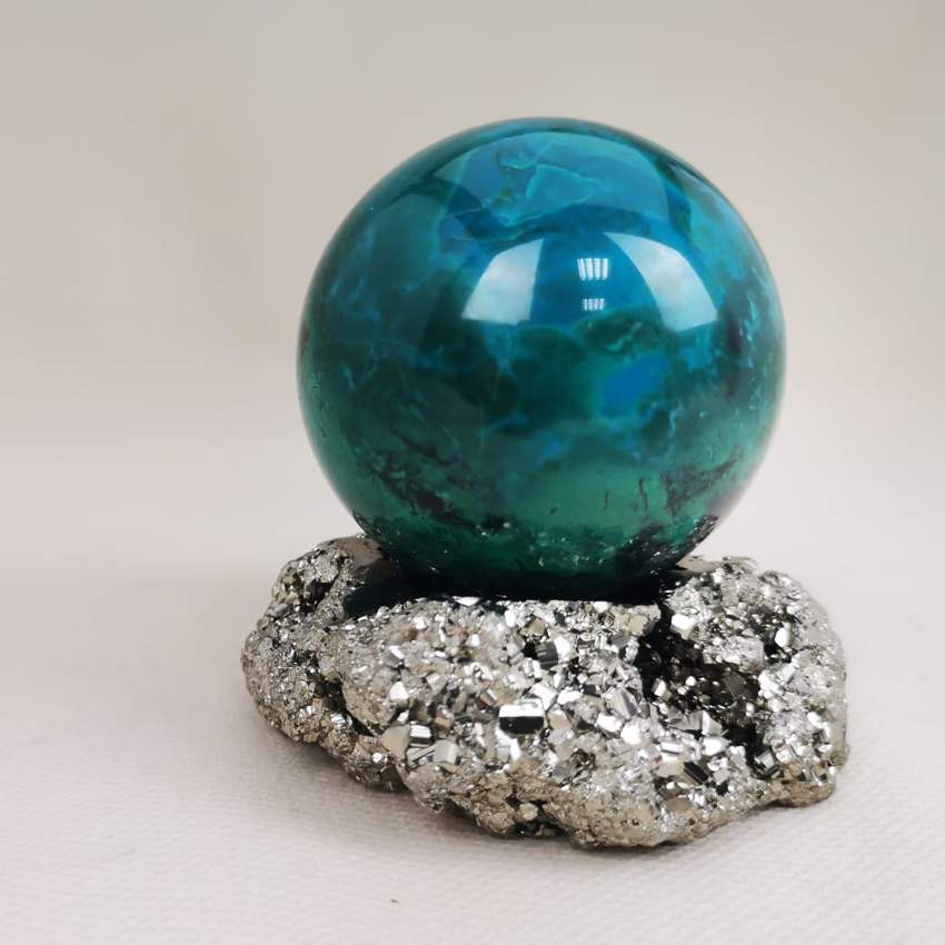 pyrite cluster sphere stand c