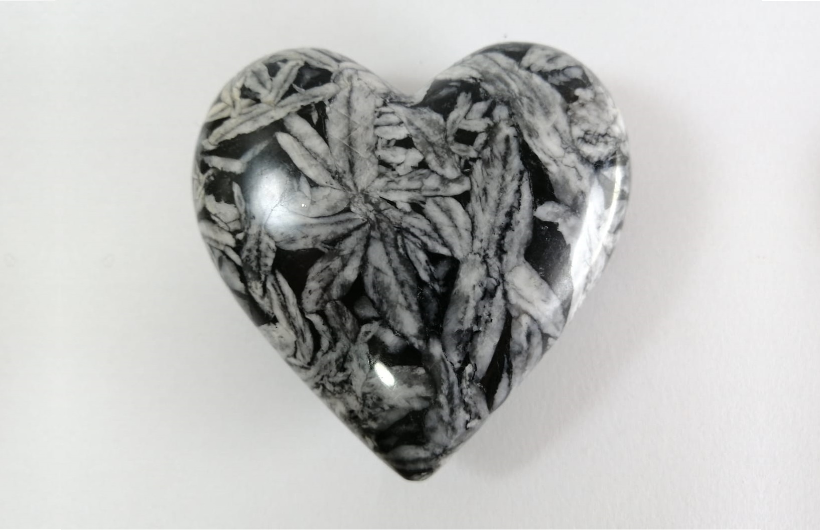 carved canadian pinolite heart