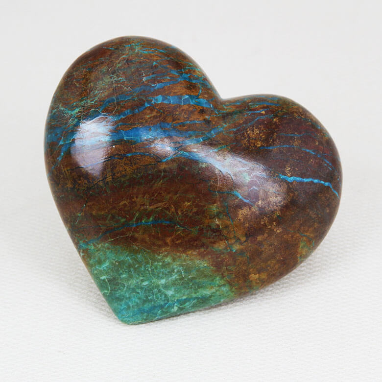 Canadian pinolite heart with perfect shape and superior polish