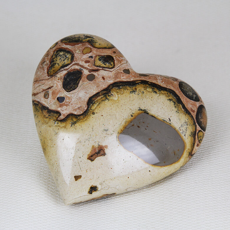 incense Peruvian Tiger Aragonite crystal stand