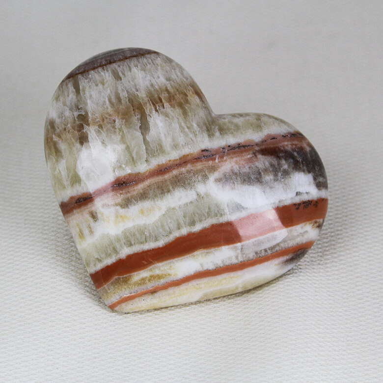 Peruvian Tiger Aragonite heart