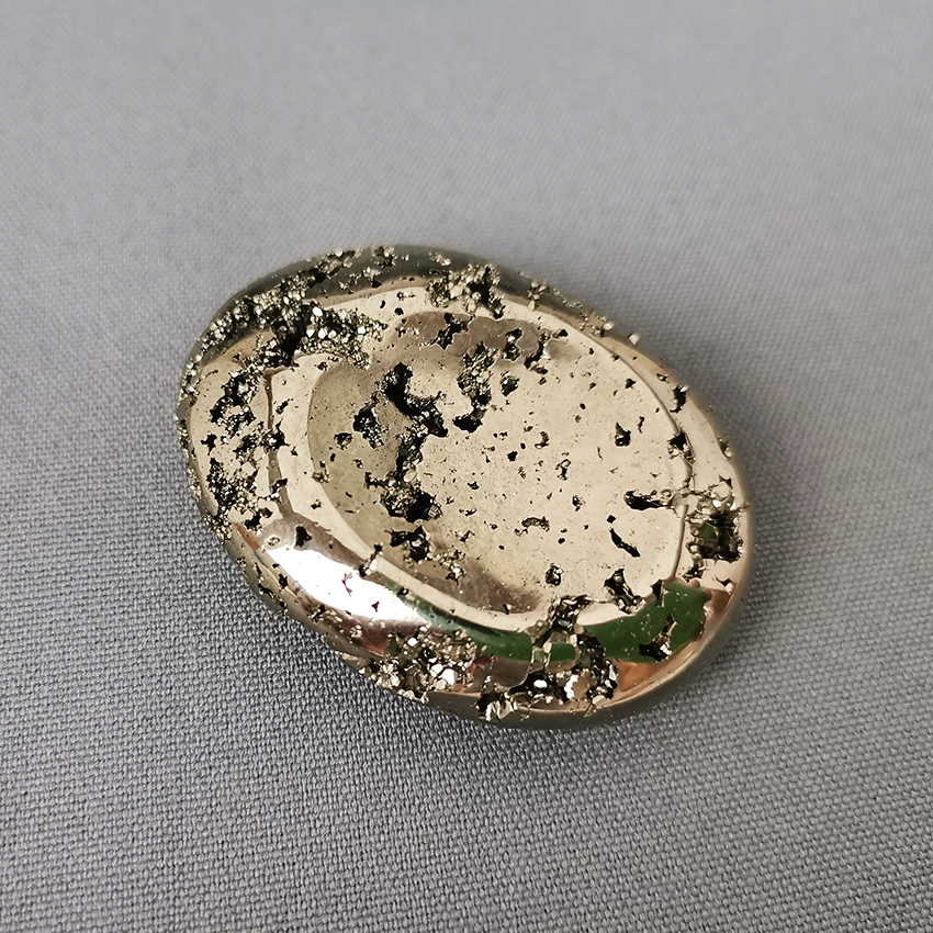 Pyrite worry stone