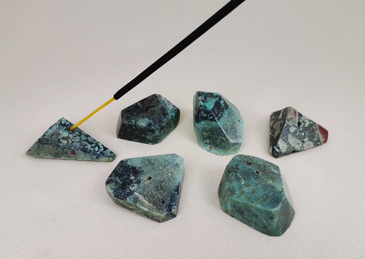 small incense crystal base