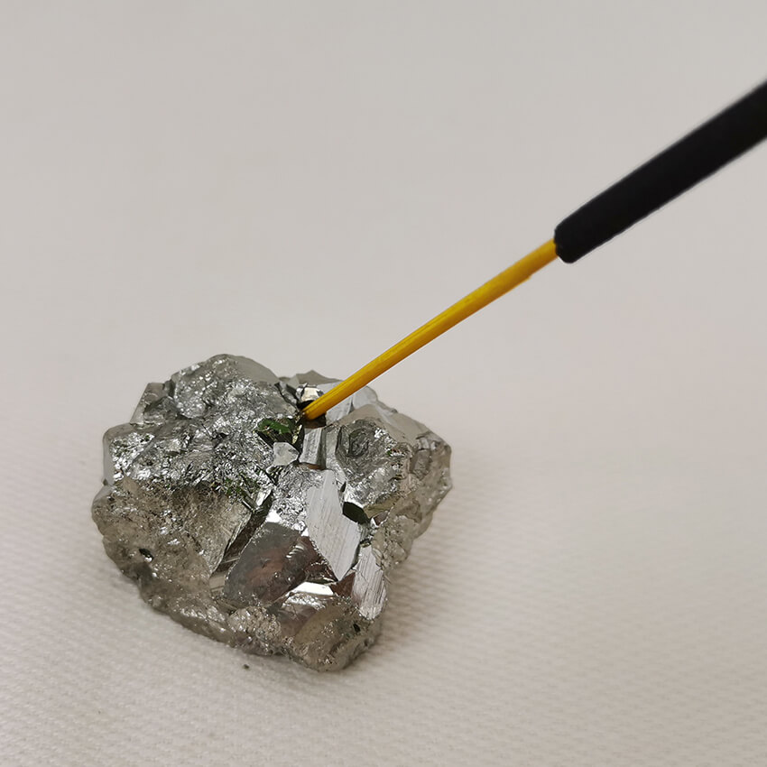 small pyrite cube crystal incense base 5