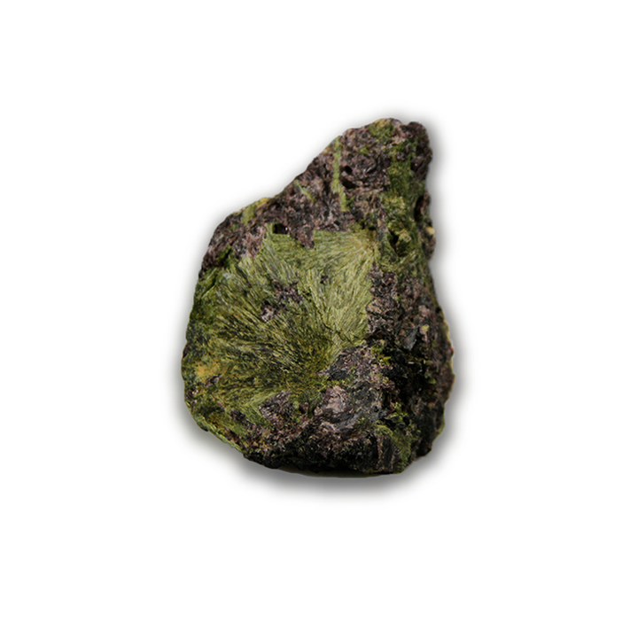axinite and epidote Canadian Pinolite rough cut