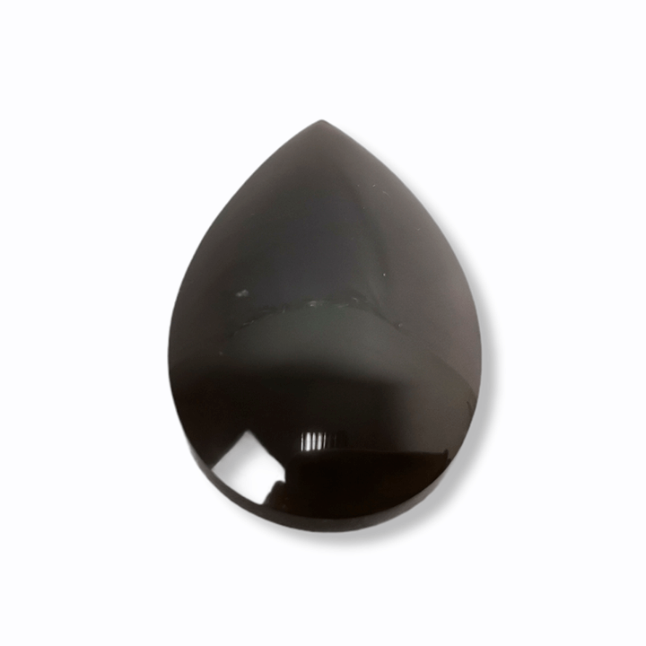 drop shaped Master Cabochon made from Obsidian