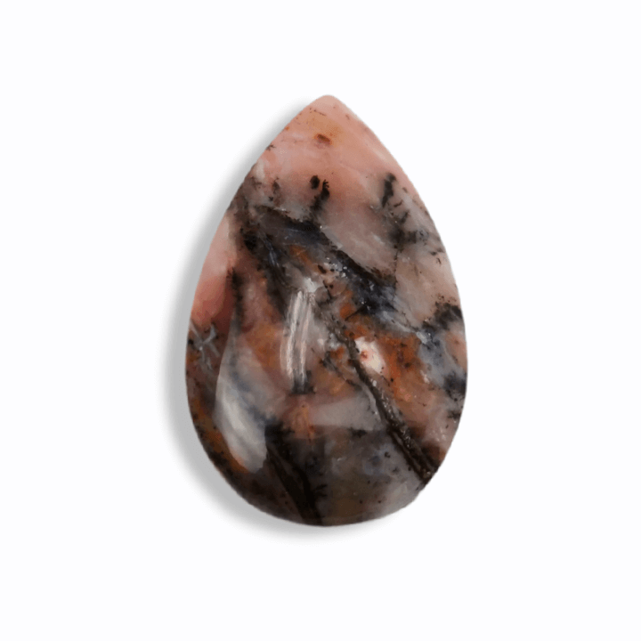 drop shaped Master Cabochon made from Pink opal 2 drop shaped Master Cabochon made from Pink opal 2