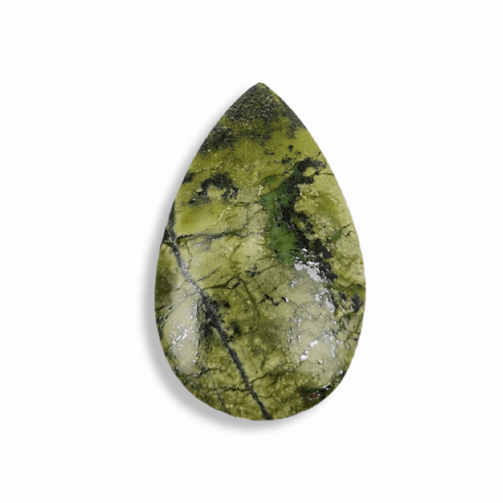 drop shaped Master Cabochon made from Serpentinite