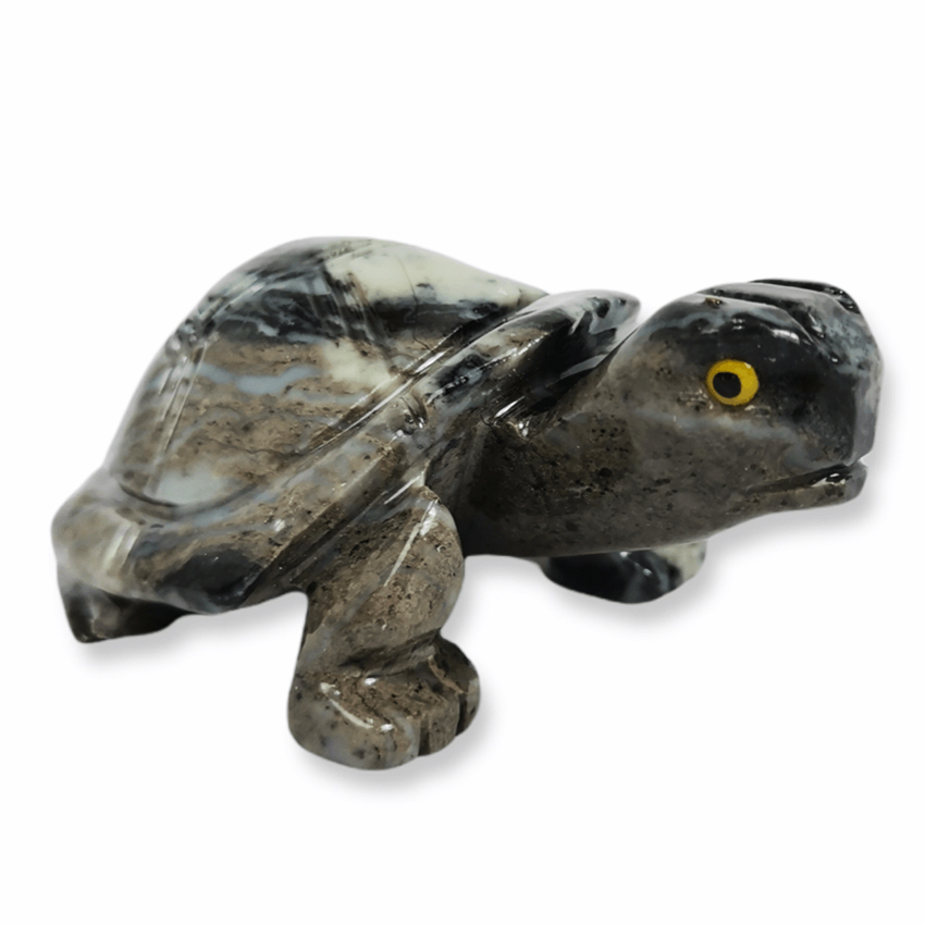 turtle carved in soapstone e t
