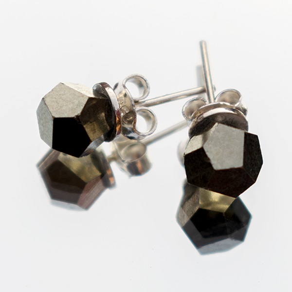 Pyrite sticker earring