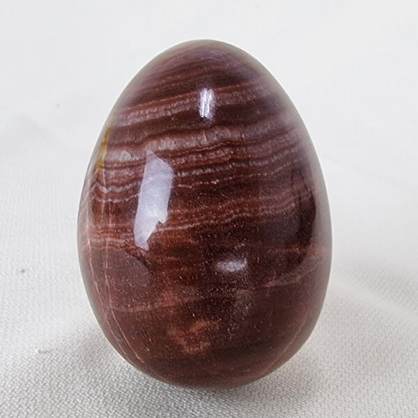 Red aragonite egg