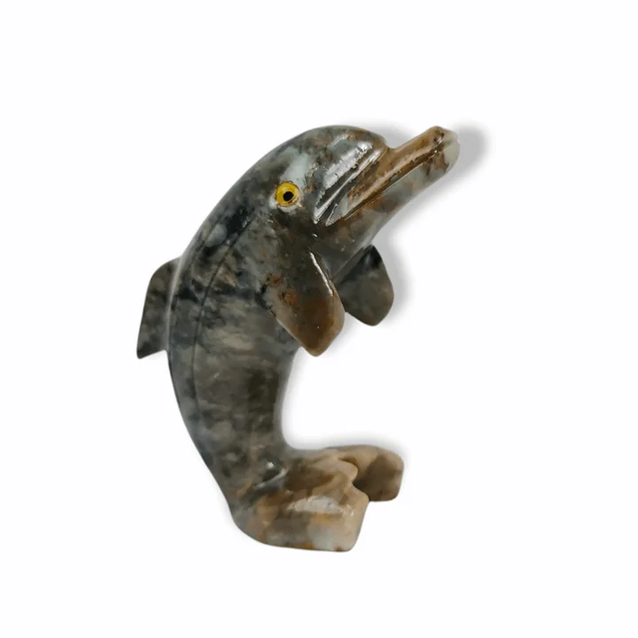 Soapstone dolphin