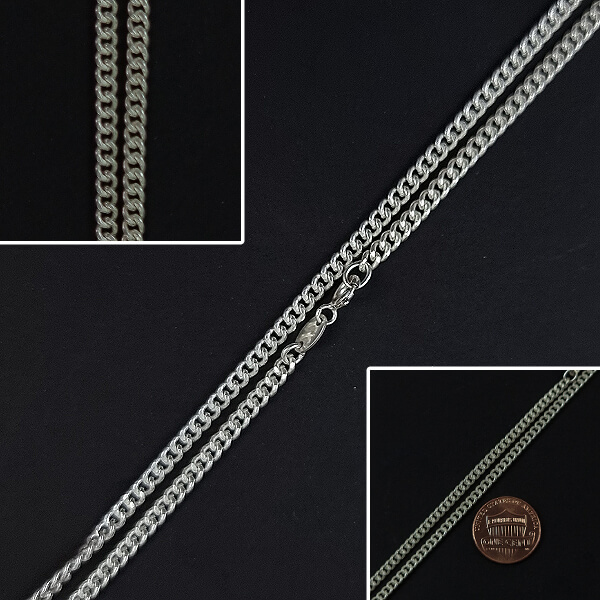 Cadena de plata PANZER 0.8 ti Silver Chain Panzer