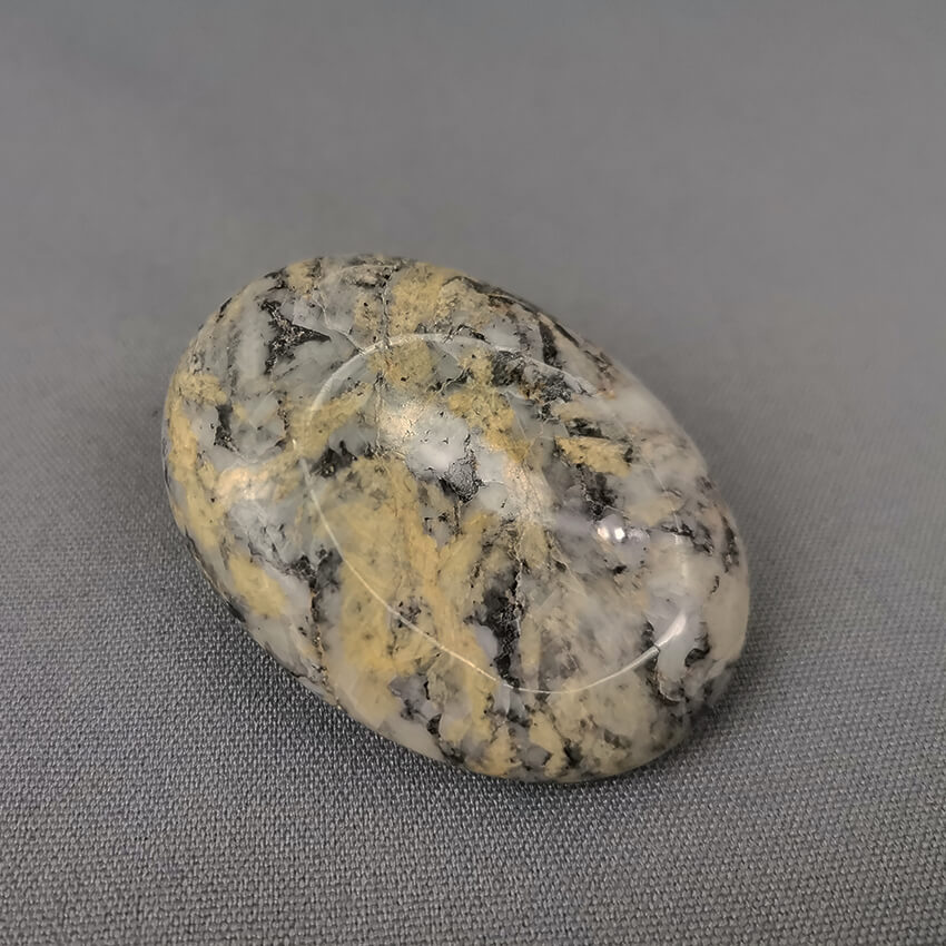 Canadian Golden Pinolite worry stone ethical crystals gemrock