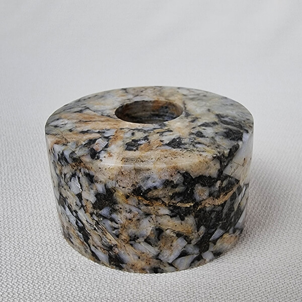 Canadian Pinolite Candle Holder ethical crystals gemrock 01