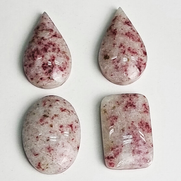 Cherry Blossom Stone cinnabrite top-quality cabochon Gemrock jewelry Top-quality premium-cut cherry blossom stone cabochon ethical crystals and jewelry Gemrock cherry blossom gemstone quality standard
