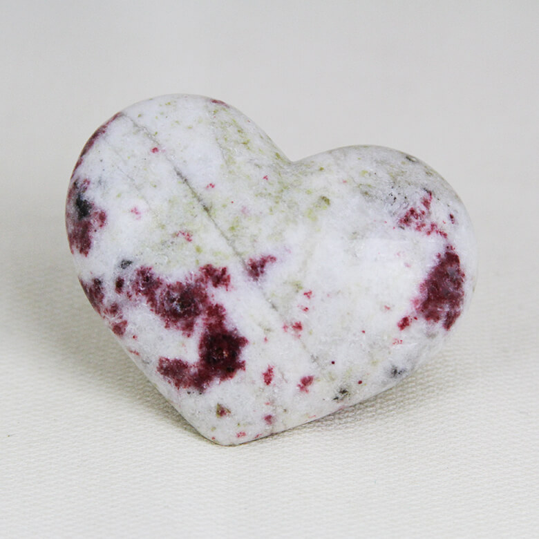 Cherry Blossom Stone hand-made hearts cinnabrite ethical crystals Gemrock