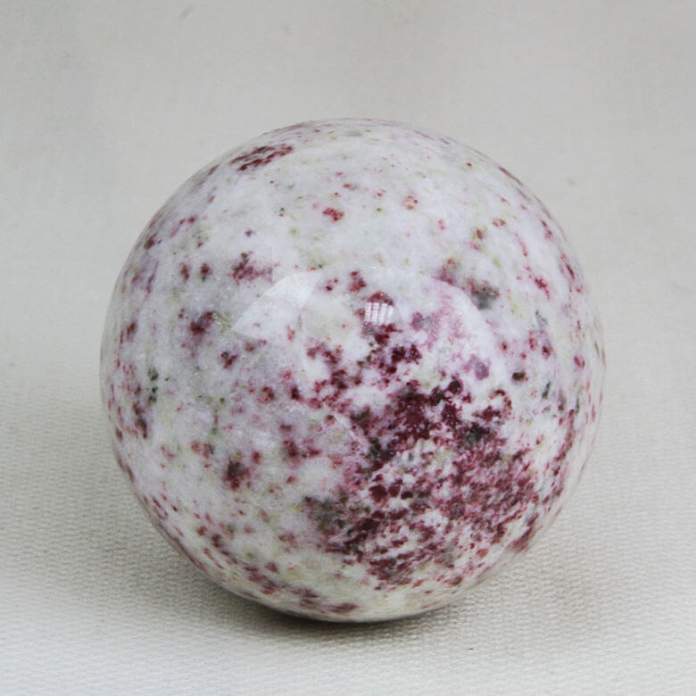 Cherry Blossom Stone top-quality sphere 4 cinnabrite ethical crystals Gemrock