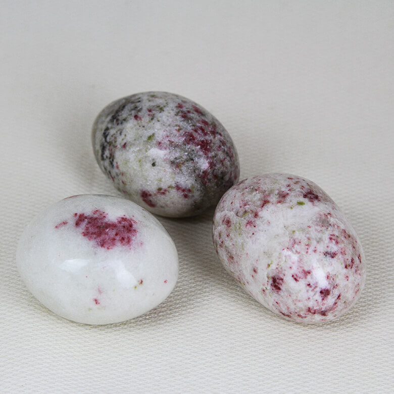 Cherry Blossom Stone tumbled stone cinnabrite ethical crystals Gemrock