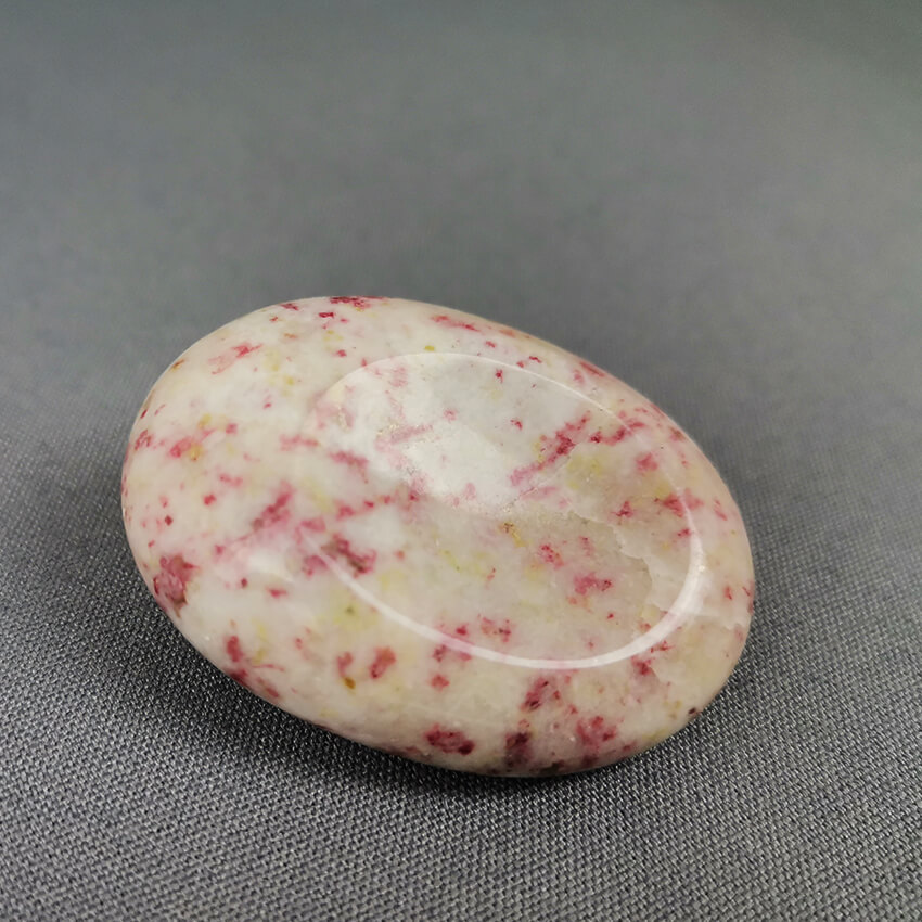 Cherry Blossom Stone worry stone cinnabrite ethical crystals Gemrock