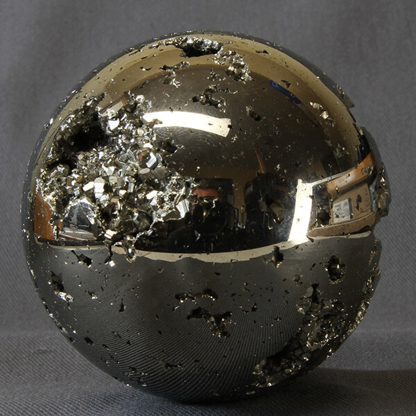 Chispa Pyrite Sphere ethical crystals gemrock 03