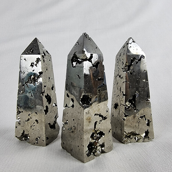 Chispa Pyrite obelisk towers ethical crystals gemrock 01