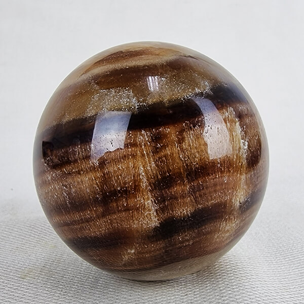 Chocolate Calcite sphere ethical crystals Gemrock