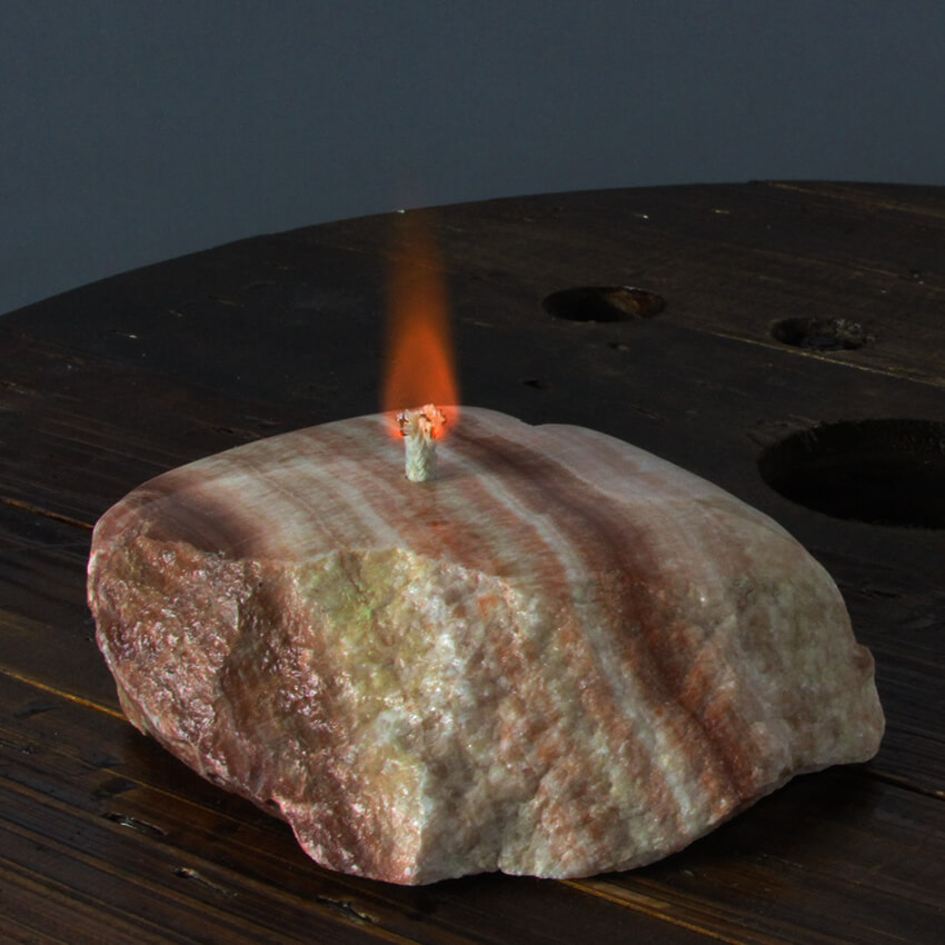 Coati Aragonite oil lamp ethical crystals Gemrock 03