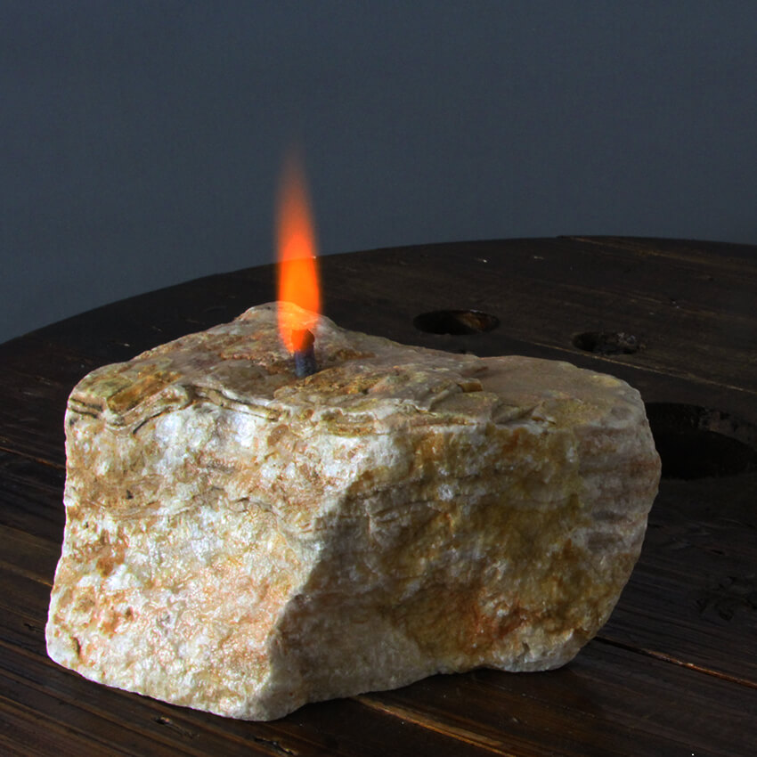 Coati Aragonite rough rock oil lamp ethical crystals Gemrock 2