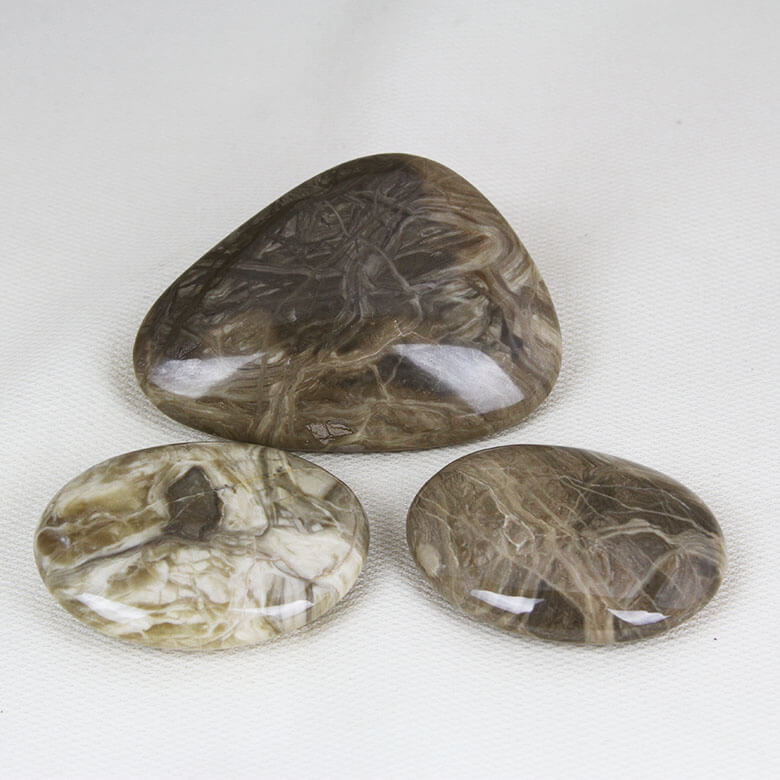 Ethical Caramel Calcite Crystal Palm stones Gemrock