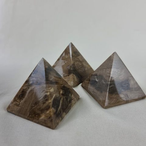 Ethical Caramel Calcite Crystal Pyramid Gemrock