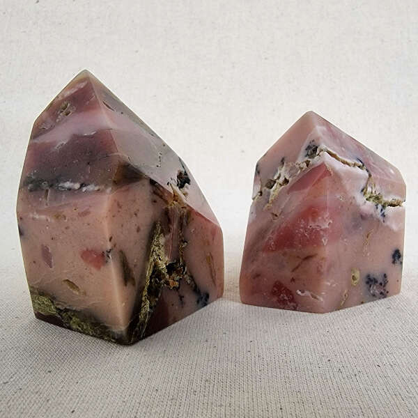 Ethical Pink Opal Crystal free forms Gemrock
