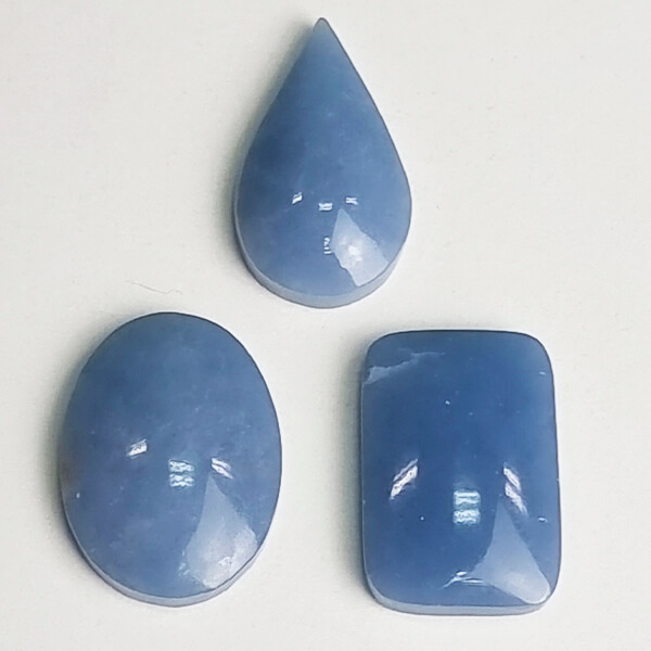 Ethical top-quality Angelite Crystal Cabochons Gemrock