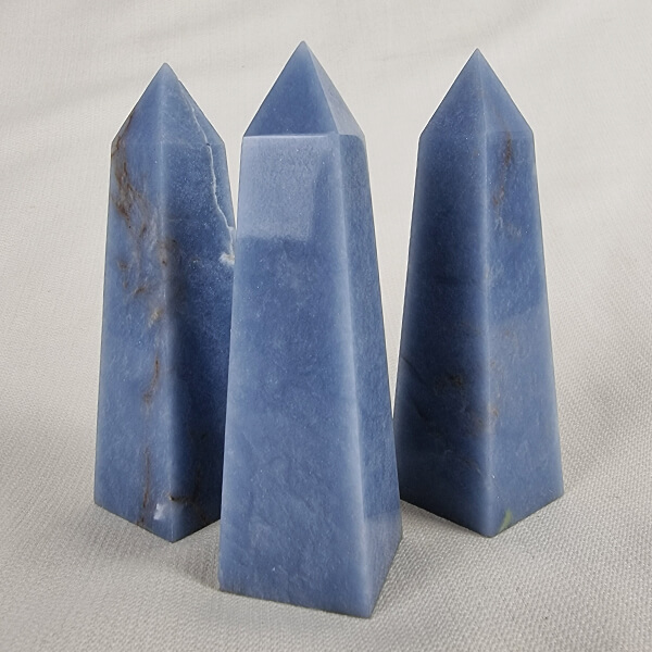 Ethically sourced Angelite Crystal obelisc tower Gemrock