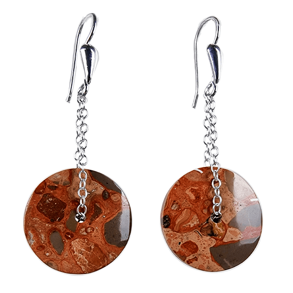 Leopardite earrings ethical crystal jewelry Gemrock 01 Leopardite earrings ethical crystal jewelry Gemrock 01 Leopardite gemstone quality standard