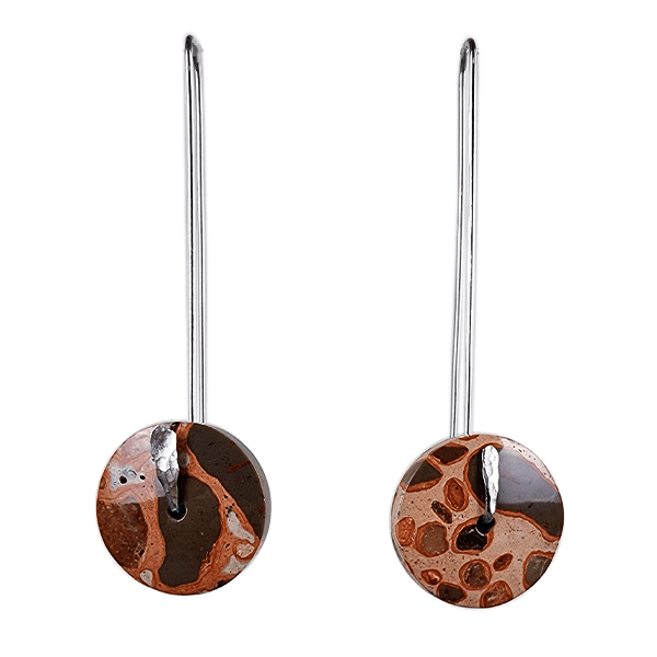 Leopardite earrings ethical crystal jewelry Gemrock 04