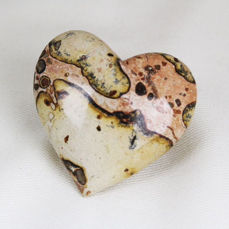 Leopardite heart ethical crystals Gemrock 4b