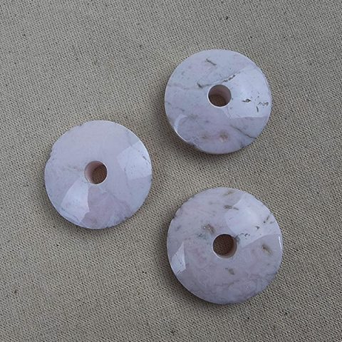 Manganocalcite donuts ethical crystal jewelry Gemrock