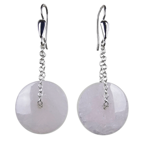 Manganocalcite earrings ethical crystal jewelry Gemrock 3