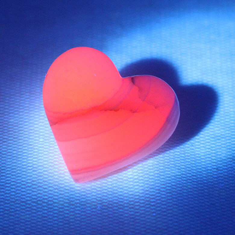 Manganocalcite heart ethical crystals Gemrock 6