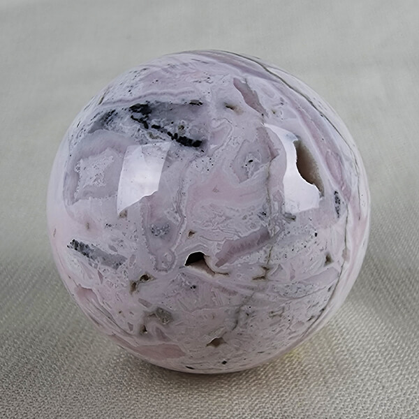 Manganocalcite sphere ethical crystals Gemrock 14