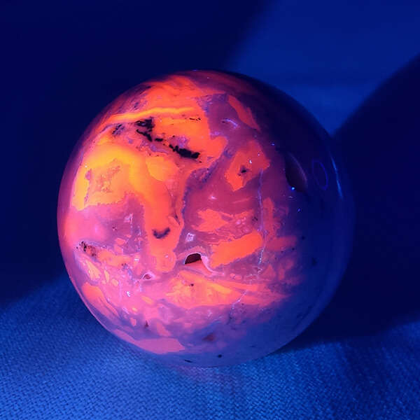 Manganocalcite sphere ethical crystals Gemrock 15