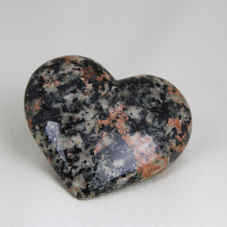 Morning Rose Granite Hearts ethical Crystals Gemrock