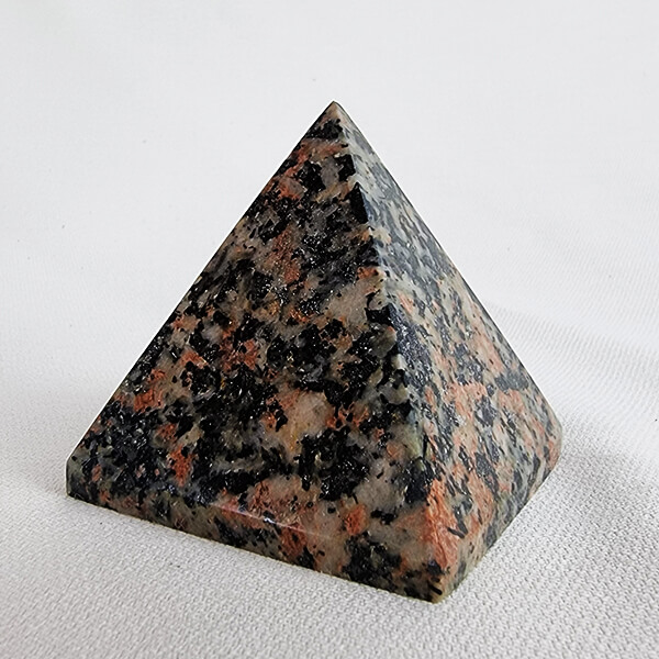 Morning Rose Granite Pyramid ethical Crystals Gemrock