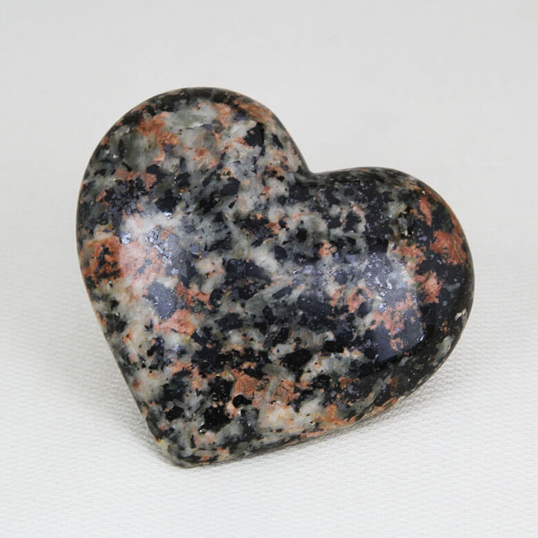 Morning Rose Granite heart ethical Crystals Gemrock