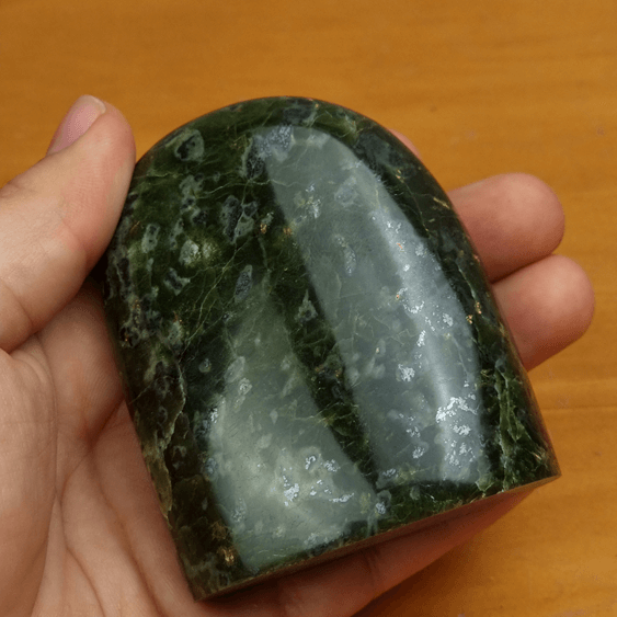 Nephrite Green jade free forms 4 ethical crystals Gemrock