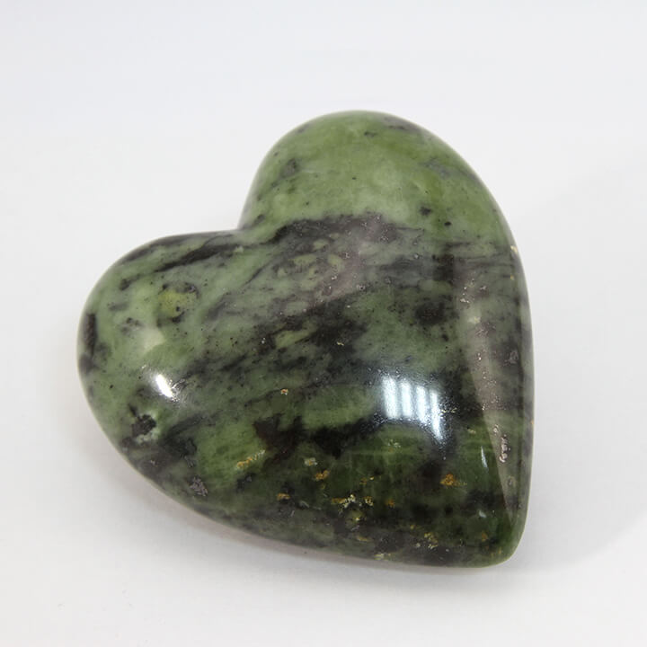 Nephrite Green jade hearts ethical crystals Gemrock 2