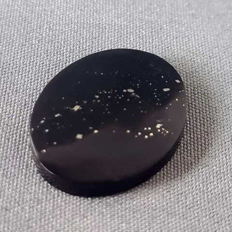 Premium quality peruvian Black Jade cabochon gemrock