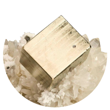 Pyrite cube crystal gemrock 01 pyrite gemstone quality standard