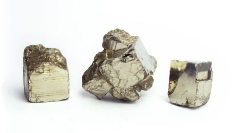Pyrite solid crystal specimens ethcial crystals Gemrock